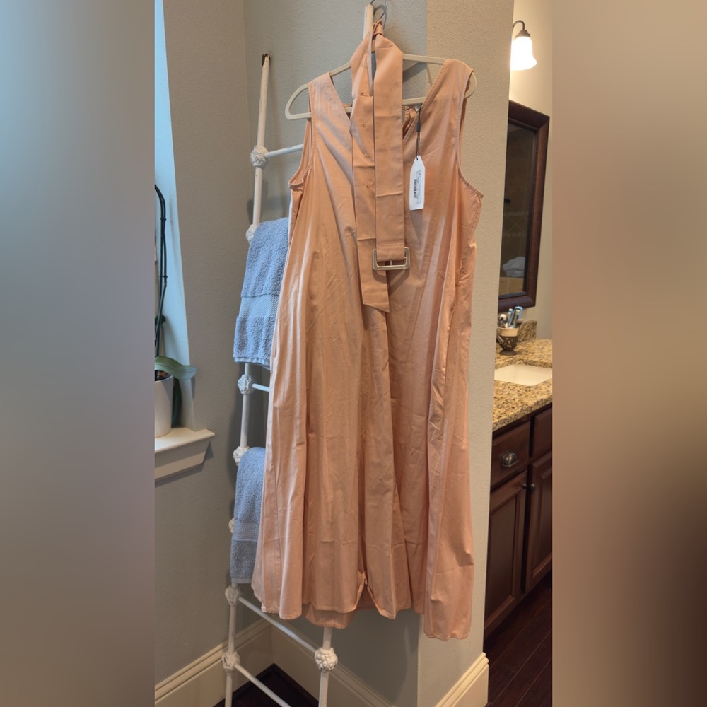 English Factory Peach Midi Dress